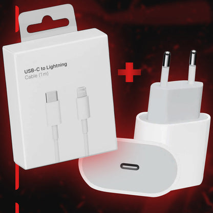 Kabel USB-C - Lightning + Nabíječka USB-C